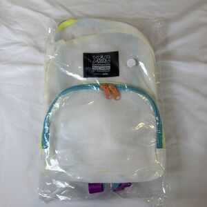 HOKA Foot Locker XC Championship White Colorblock Mesh Backpack‎ Bag